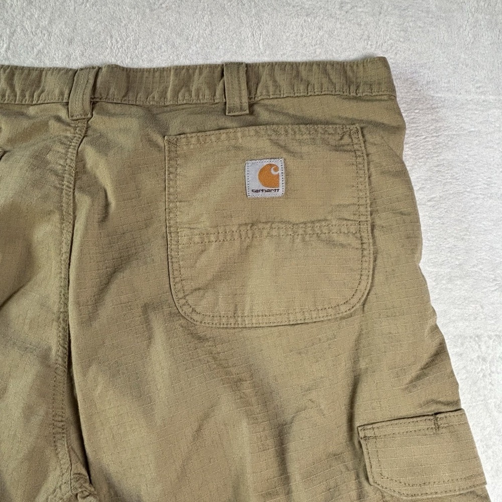 Carhartt Men's Size 42 Tan Force Relaxed Fit Ripstop Cargo Work Short BS3543-M - Picture 11 of 15